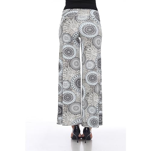 white mark Women's Circle Print Palazzo Pants3