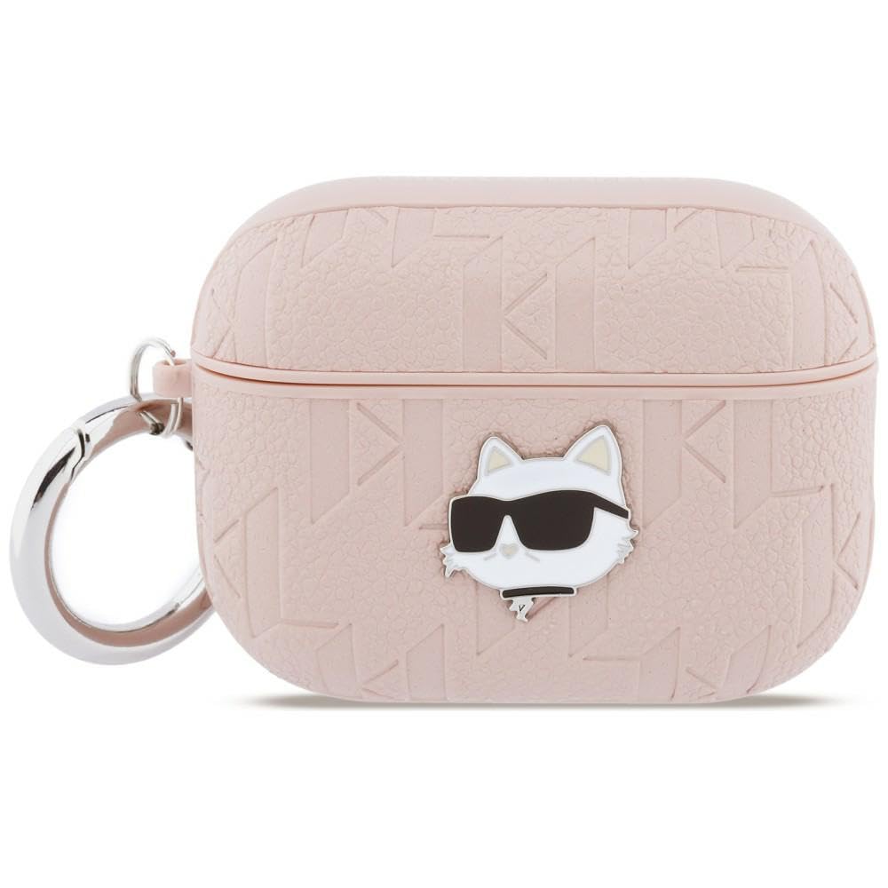 CG Mobile Karl Lagerfeld Monogram Choupette Kopf-Schutzhülle für AirPods Pro 3 (Pink)