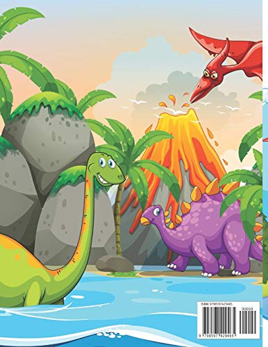 Dinosaur Coloring Book for Kids Ages 4-8: Great Gift for Boys & Girls, perfect dimension for children 8.5" x 11",premium matte cover image 4