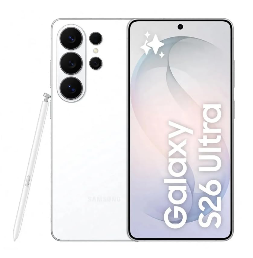 Samsung Galaxy S26 Ultra, Unlocked Android Smartphone, 512GB, Privacy Display, Galaxy AI, AI Camera, Super Fast Charging 3.0, Durable Battery, 2026, US 1 Year Warranty, White