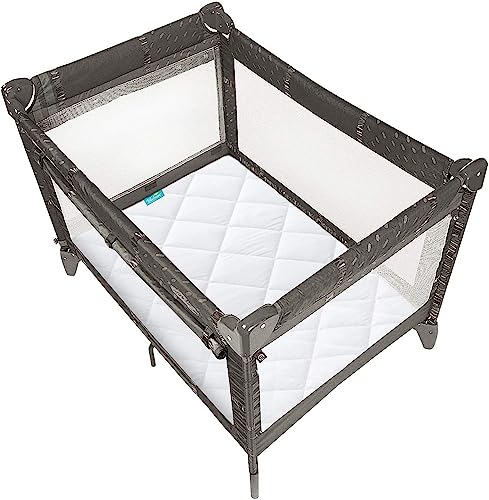 Image of Zippered Mini Crib Mattress Protector Waterproof, 6-Sided Encasement