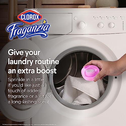 Image of Clorox Fraganzia Laundry Scent Booster Crystals, In-Wash Fragrance Beads for Fresh-Smelling Clothes & Linens, Safe for All Fabrics & Colors, Easy-Pour Bottle, Spring Scent, 70 Oz - 6 Pack