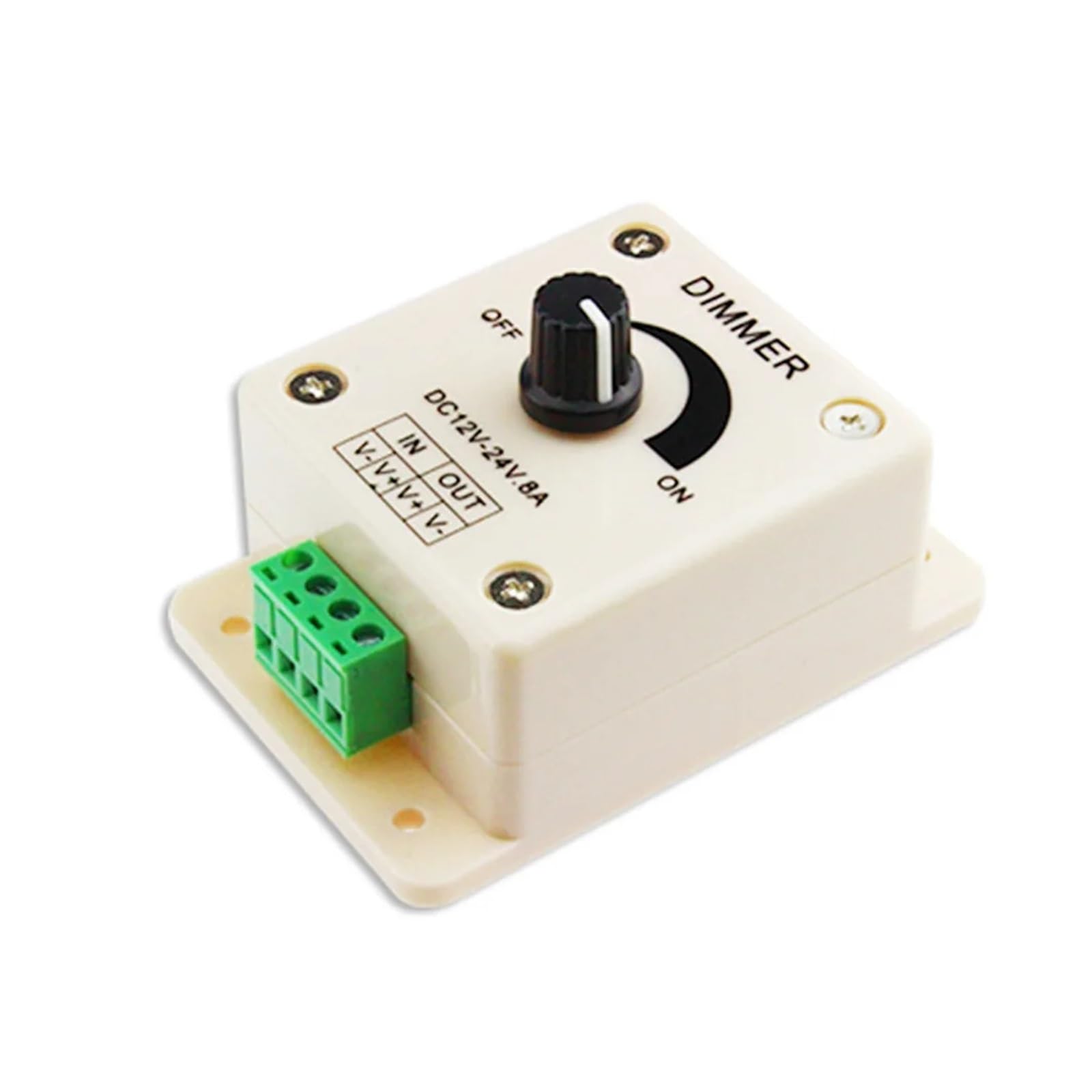 10 LED-Dimmer 12 V 8 A 96 W Einstellbarer Helligkeitsregler