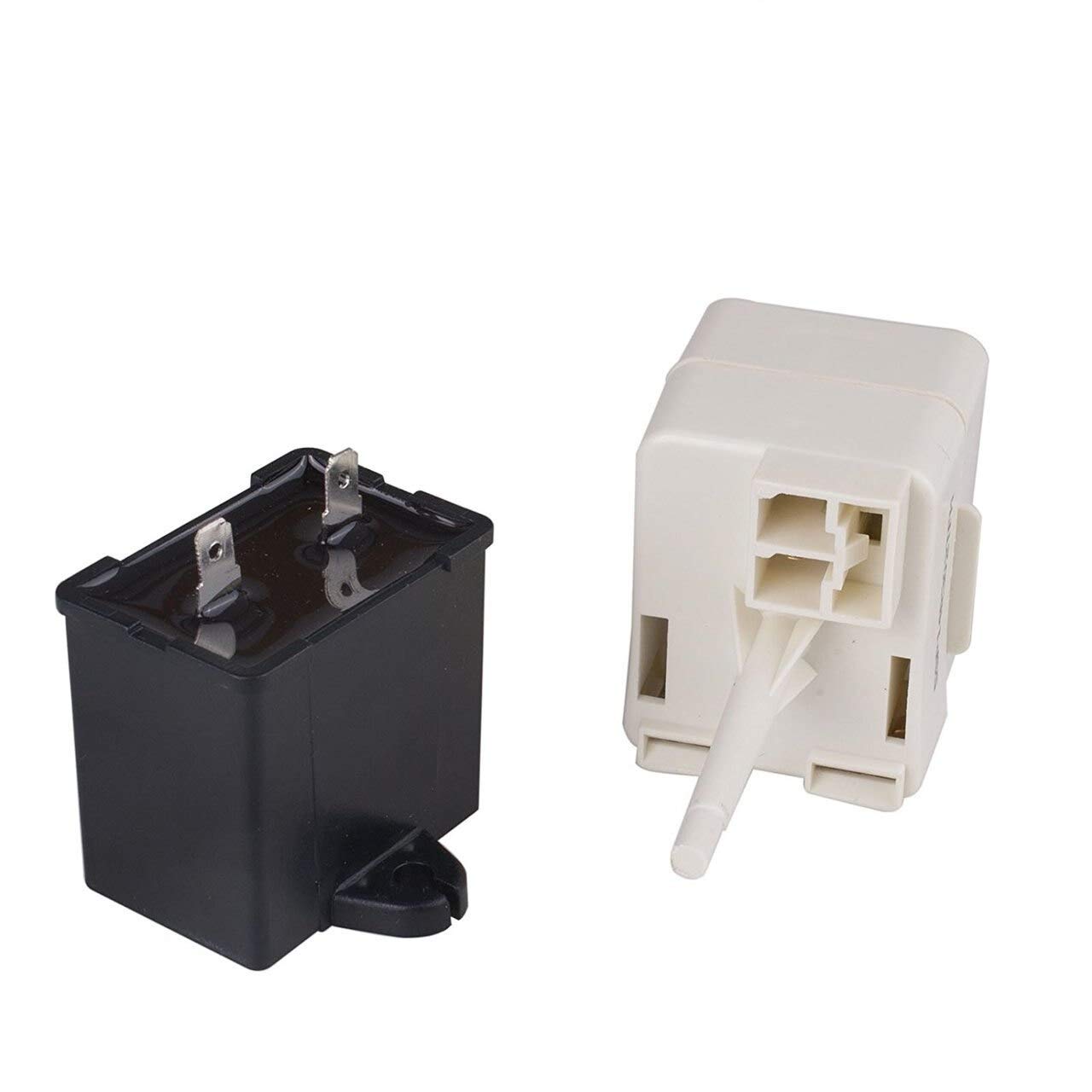 Whirlpool Refrigerator Start Relay & Capacitor – 2PCS W10613606, W10416065 Compatible