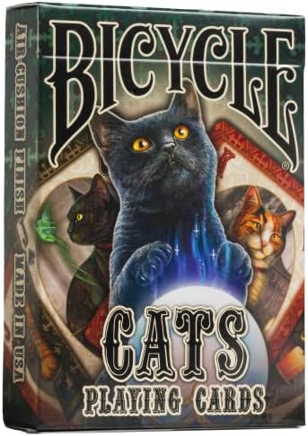 Bicycle Cats Playing Cards Designed by Lisa Parker, Black