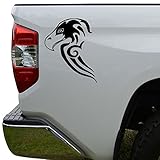 Rosie Decals Tribal Art Seahawk Bird Die Cut Vinyl Decal Sticker For Car Truck Motorcycle Window Bumper Wall Decor Size- [15 inch/38 cm] Tall Color- Matte Black