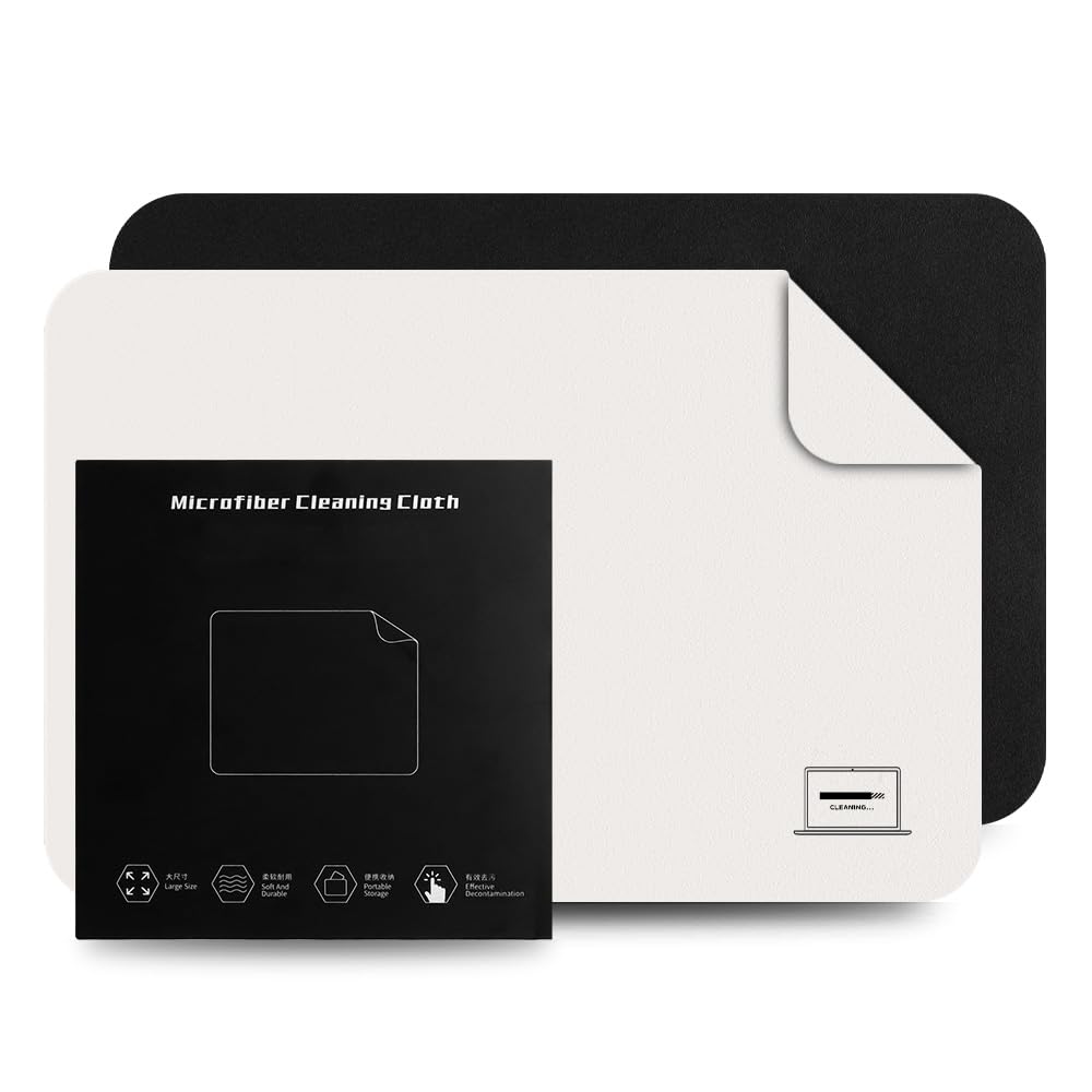 YDL 2 Pack Microfiber Suede Polishing Cloth for Laptop,Universal 13/14/15/16/17