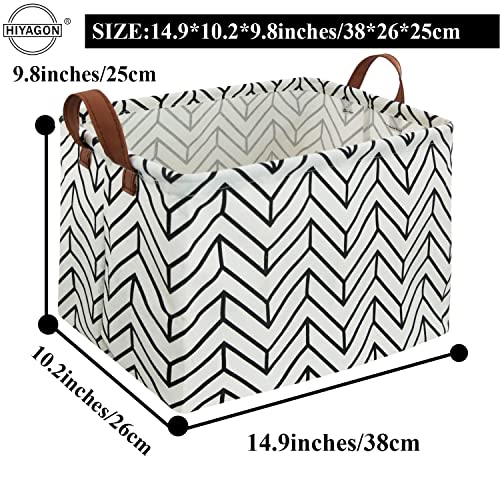 Image of Rectangular Storage Box Basket for Baby, Kids or Pets - Fabric Collapsible Storage Bin for Organizing Toys,Nursery Basket,Clothing,Books, Gift Baskets (geometry)