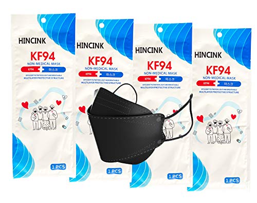KF94 Face Mask 10 Pack, Individually Wrapped, 4-Layer Disposable Mask