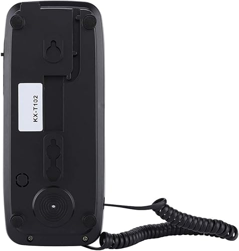 Miniatura 8 de Teléfono con cable, extensión de teléfono fijo de montaje en pared, teléfono fijo del hotel para el hogar/baño/oficina (negro)