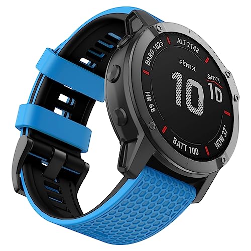 Bracelet montre Garmin Fenix 5 de rechange 22mm silicone pour Fenix 6 Pro et 7