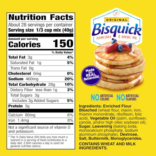 Image of Betty Crocker Bisquick Original Pancake & Baking Mix, 40 oz