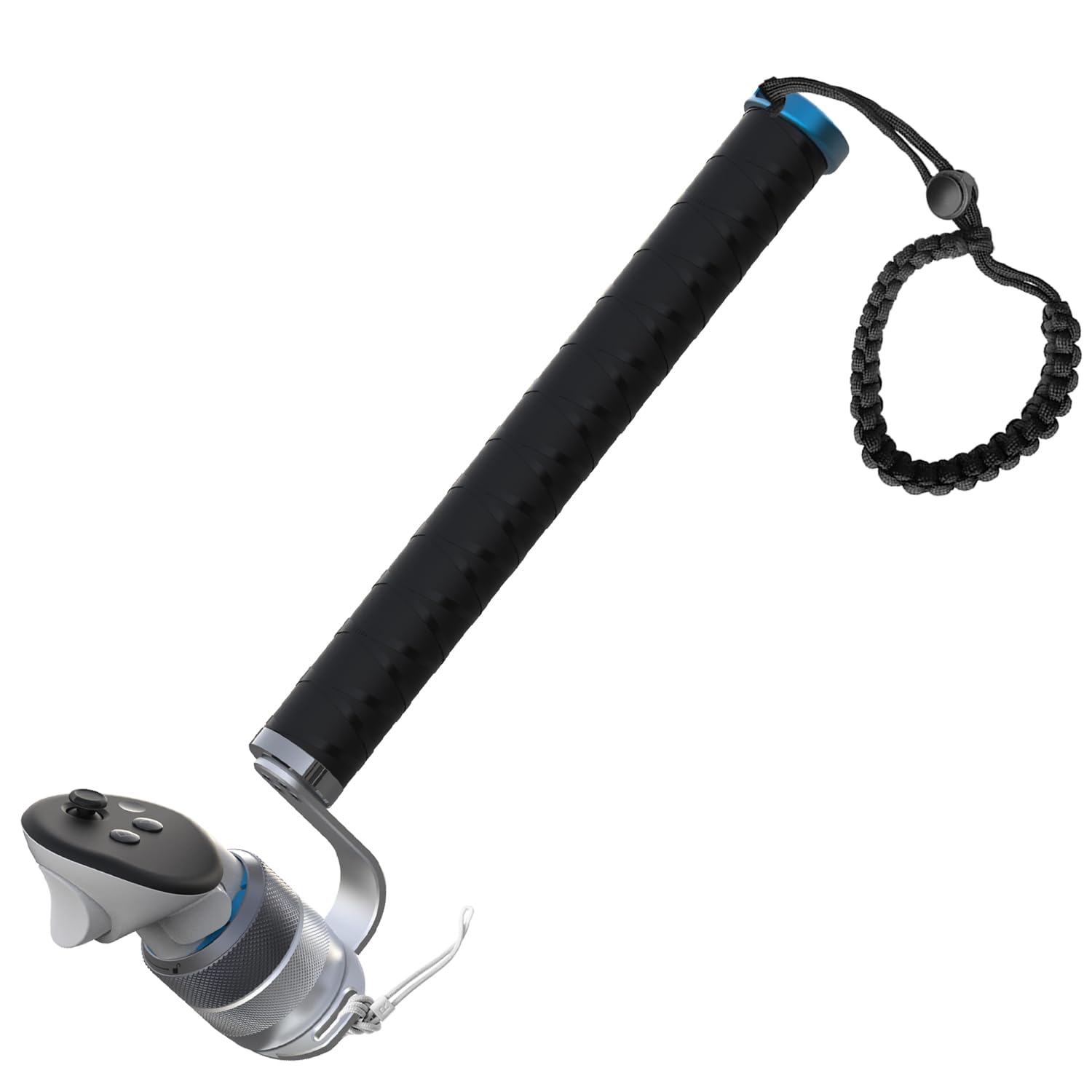 Photo 1 of VR Cricket Bat Attachment for iB Cricket - Aluminum Short Cricket Bat Handle Accessory Compatible with Meta Quest 3/3s, Q 2 and Q Pro Enhance Immersive VR Game Experience