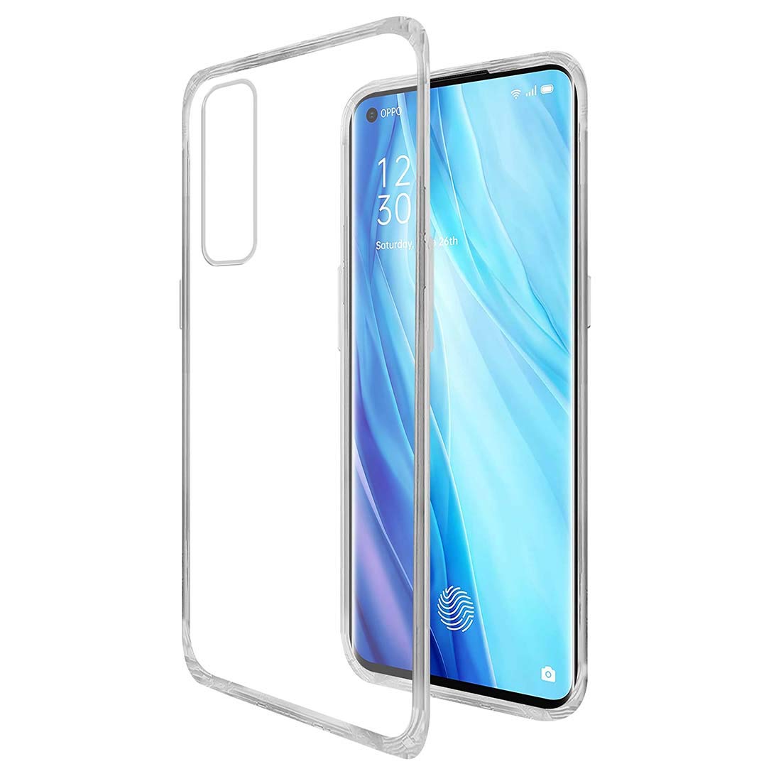 Casotec Crystal Clear Back Case for Oppo Reno 4 Pro | Raised Bumps for Camera & Screen Protection | Clear Soft Silicone Back Case Cover for Oppo Reno 4 Pro (TPU | Transparent) (B08GKL1BLG) Amazon Price History, Amazon Price Tracker