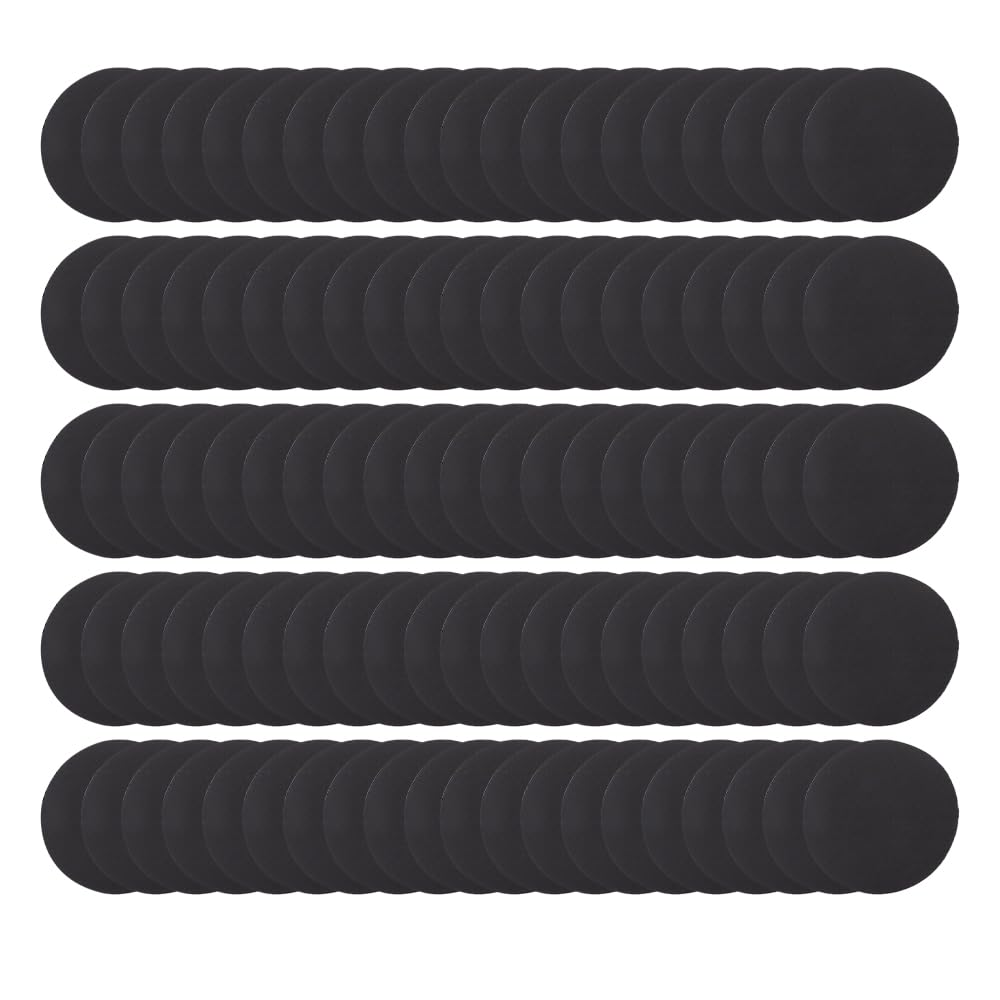 Unifizz 100 Pcs 75mm Sanding Discs Pads 3 inch Dry or Wet Sandpaper Pads Hook and Loop Sanding Disk Abrasive Polish Pad Plate 400#