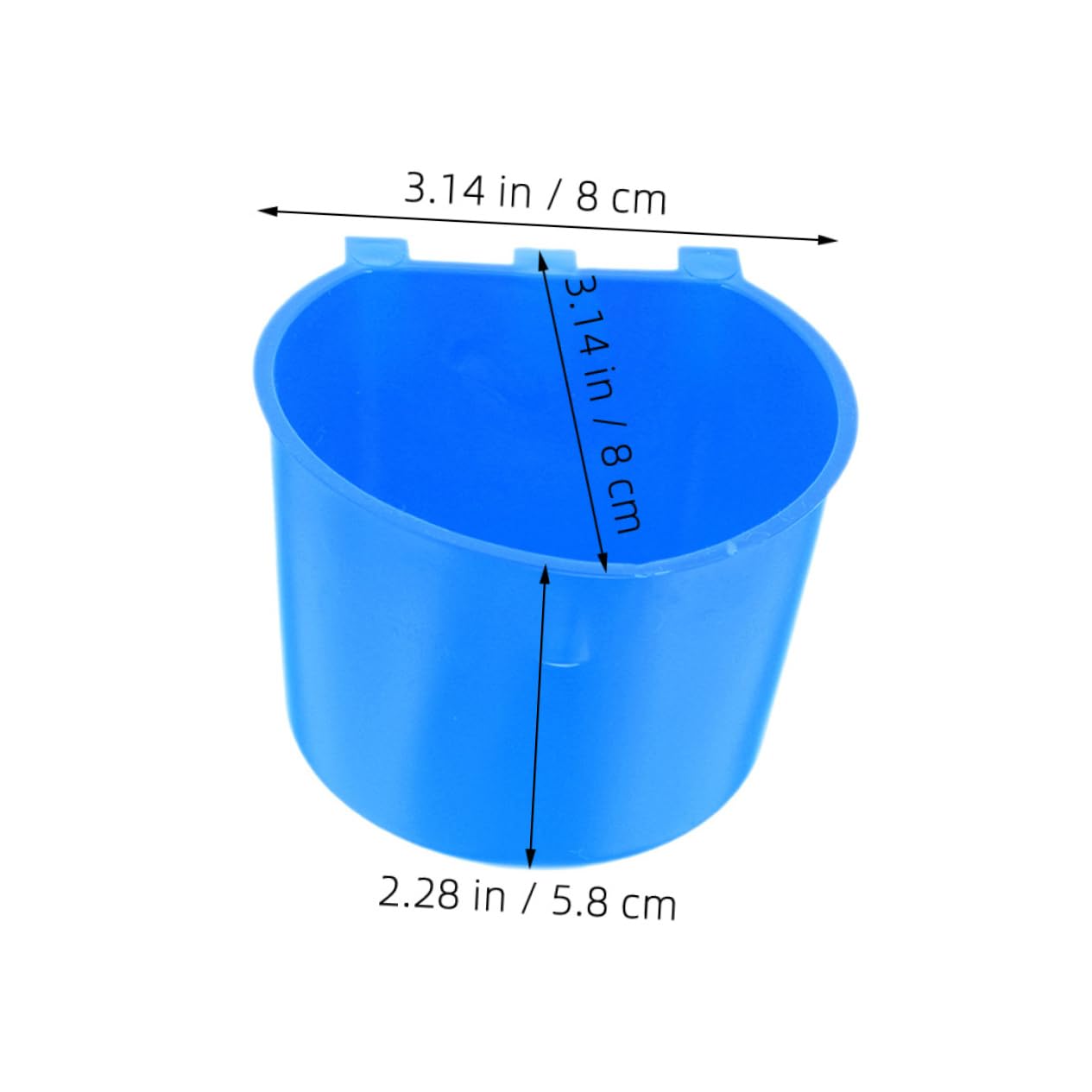 HOLIDYOYO 8Pcs Hanging Pet Bowl for Small Animals Durable Food and Water Cups for Rabbits Birds and Chicken Coop Easy Install Portable and Lightweight