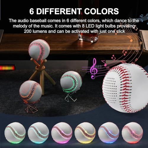 Bluetooth Speaker Baseball Glow in The Dark Speaker for Fans - Image 4