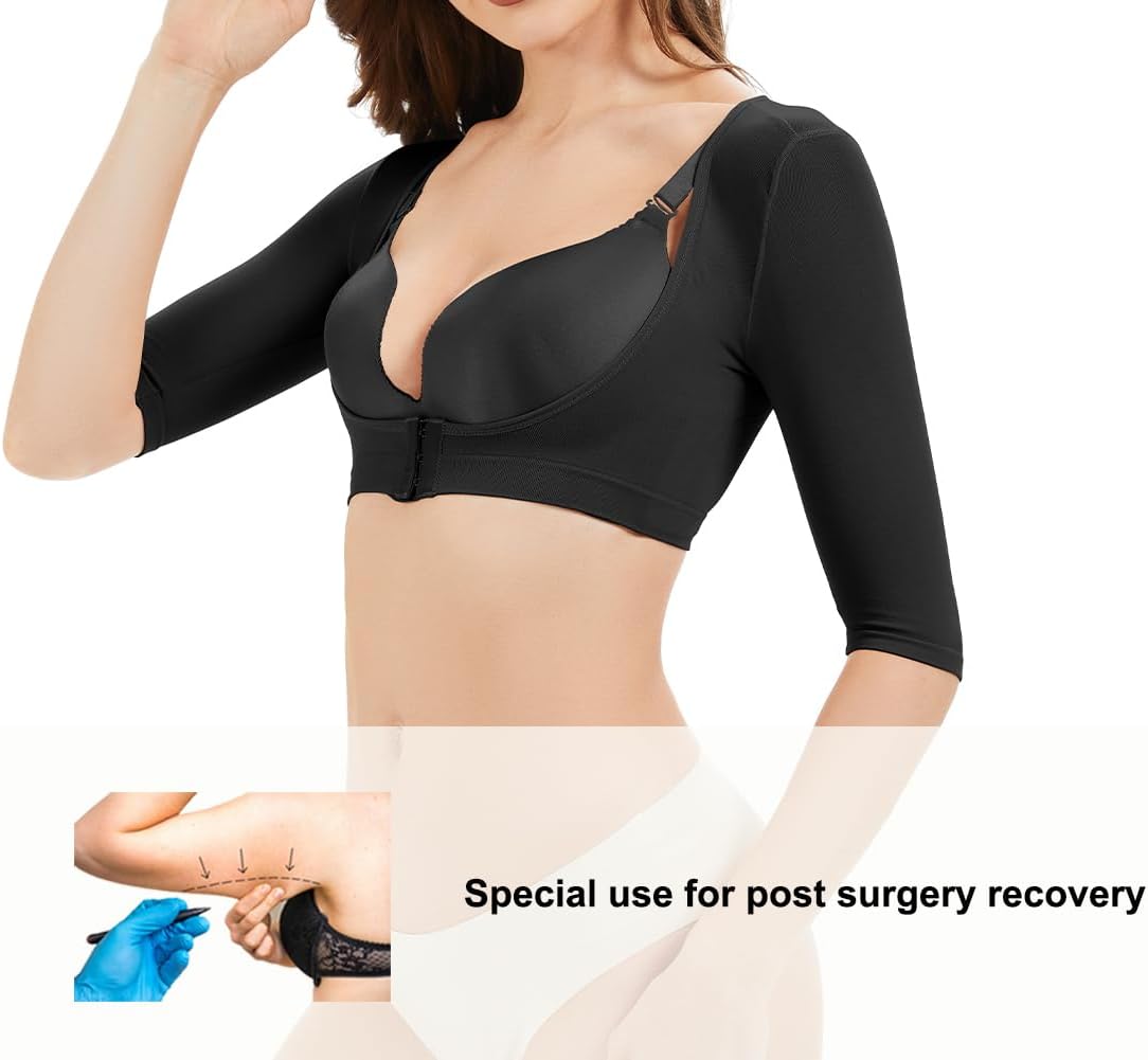 KSKshape Arm Shaper for Women Arm Compression Sleeves Post Surgical Slimming Sleeves Posture Corrector Tops Shapewear - Image 3