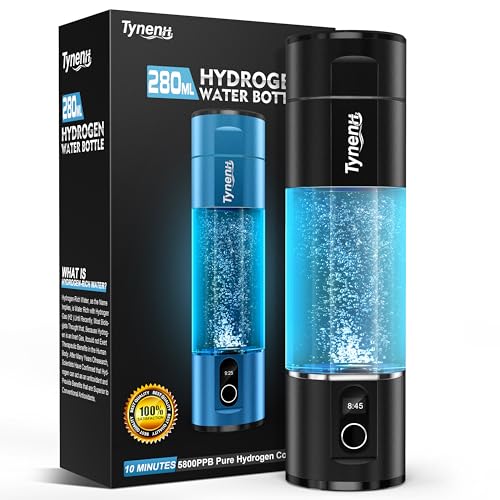 Portable Hydrogen Water Bottle Generator: 280ML Water Ionizer Machine