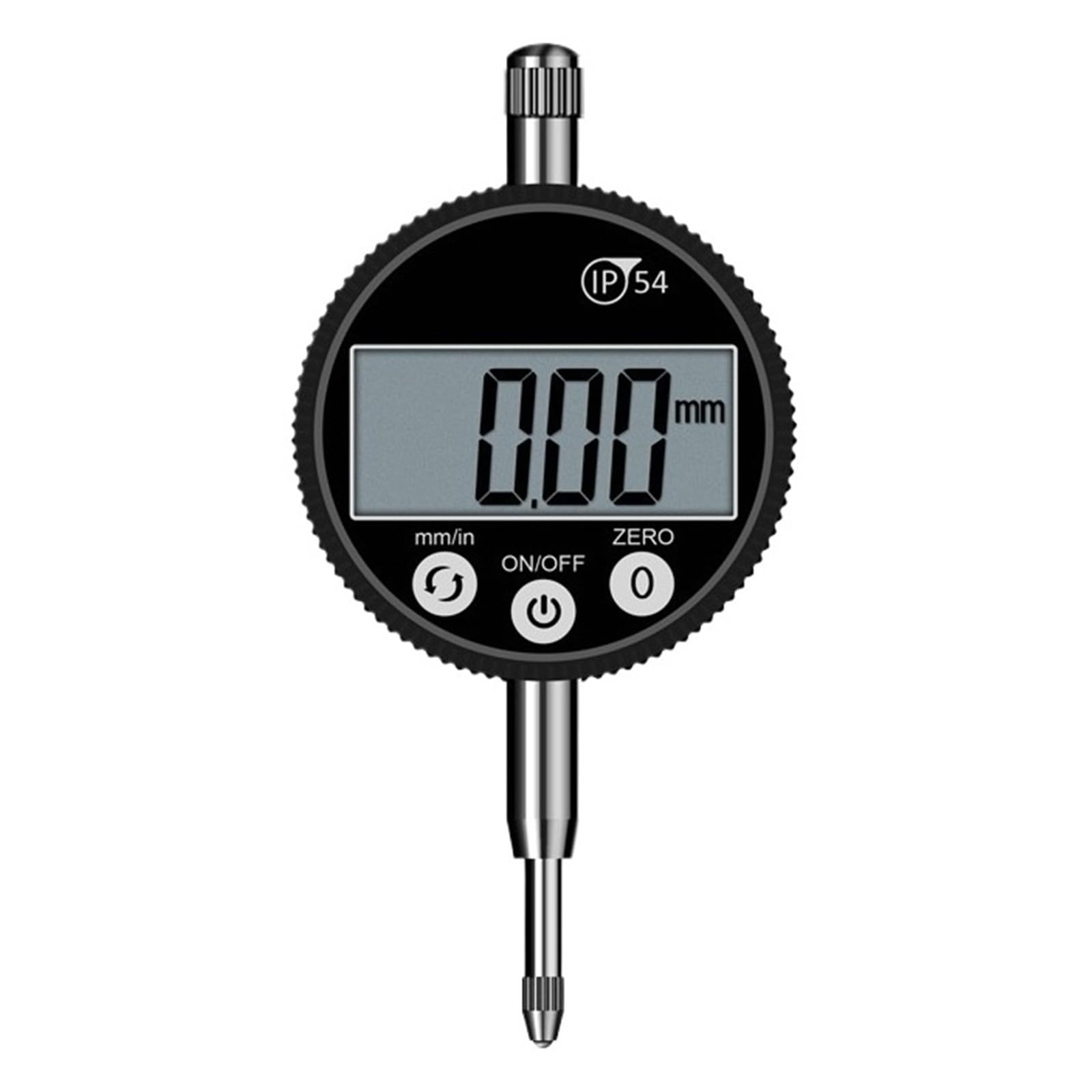 IP54 Waterproof Digital Indicator 0-12.7mm 0.00005" Electronic Micrometer Metric Inch Dial Indicator Gauge Versatile Usage(12.7x0.01mm)