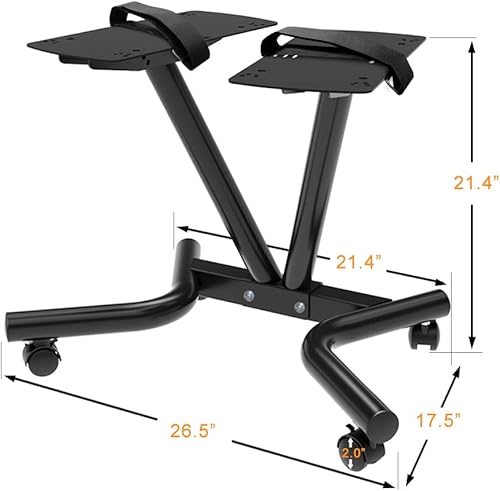 Miniatura 3 de Ativafit Soporte ajustable para mancuernas con esfera de fitness con cinturón ajustable para gimnasio en casa