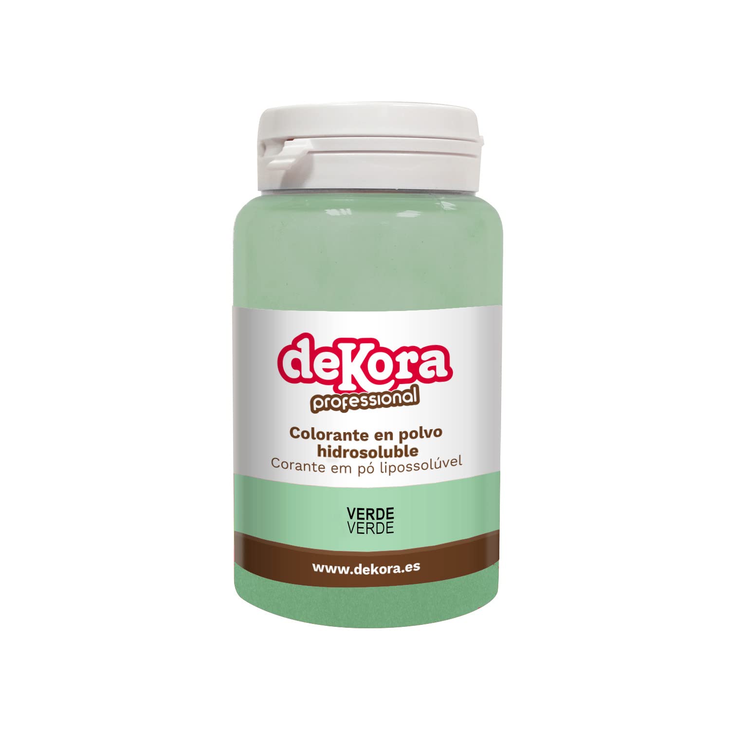 Dekora Colorante Alimentario en Polvo Hidrosoluble Verde 25 gr