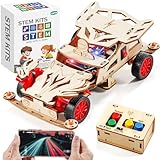 STEMキット 8~10歳のお子様用、STEMおもちゃ 男の子8~13歳、リモコンモデルカー組み立てキット、木製3Dパズル8~12、サイエンスクラフトプロジェクト、8歳、9、10、11、12、13、14歳へのギフトに。
