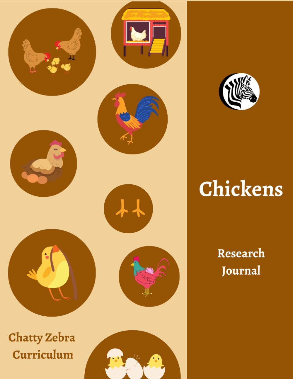 Chatty Zebra Curriculum - Chickens Workbook: Home Education - Interest Led Animal Studies - Autism, ADHD, PDA Friendly