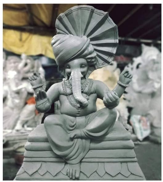 Image of Sculpting Clay Shadu Mati Easy Modeling for Kids, Organic Eco-Friendly Air Dry Clay Safe Nontoxic Sculpting, Modeling, Pottery, Ganesh & Jewelry Making for Kids & Adults, 500g