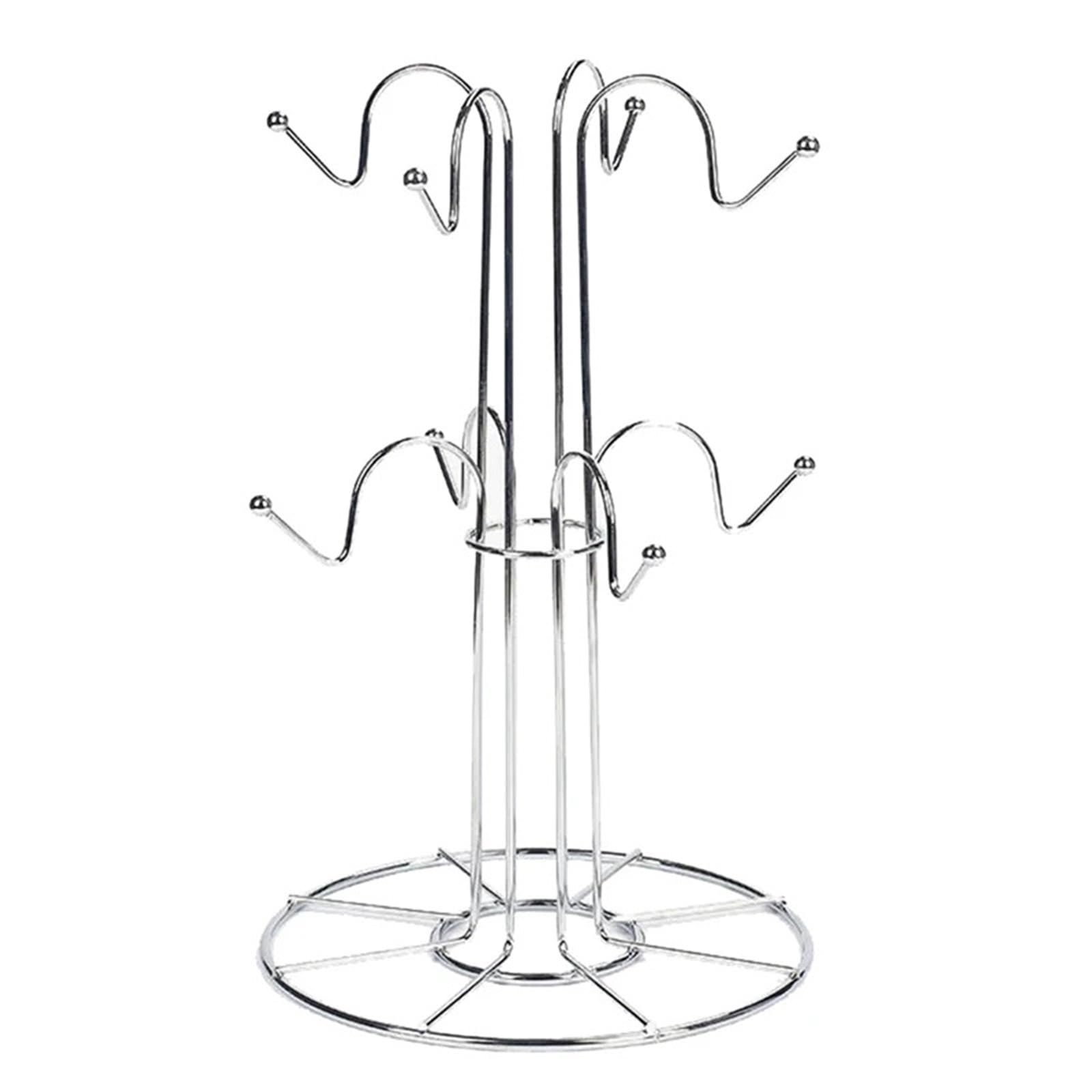 MFWHEFJ Mug Tree Cup Drying Rack with 8 Hooks Drainer Mug Tree Organizer for Home Desktop, Durable Fine Workmanship