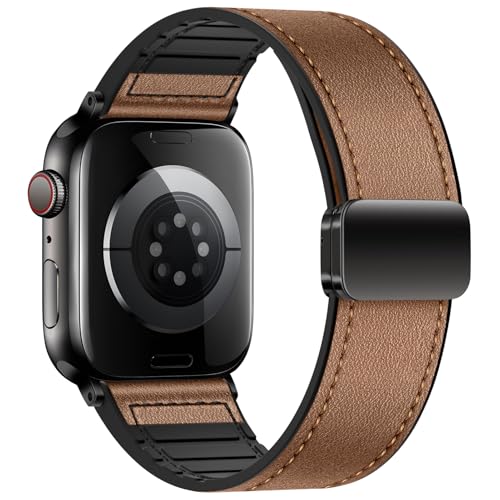 JUNENTER �{�v�o���h Apple Watch �o���h 44mm 45mm 46mm 49mm �ɑΉ� �����Y ���f�B�[�X ���߉\�Ȏ��C�X�g���b�v �g�b�v�O���C�����U�[���X�g�o���h iWatch �V���[�Y 11 10 9 8 7 6 SE 5 4 