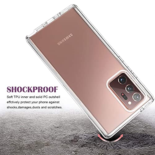 WeLoveCase Galaxy Note 20 Ultra Clear 3-in-1 Full Body Heavy Duty Shockproof TPU Bumper Case, 6.9inch by WeLoveCase - Used condition - Image 5
