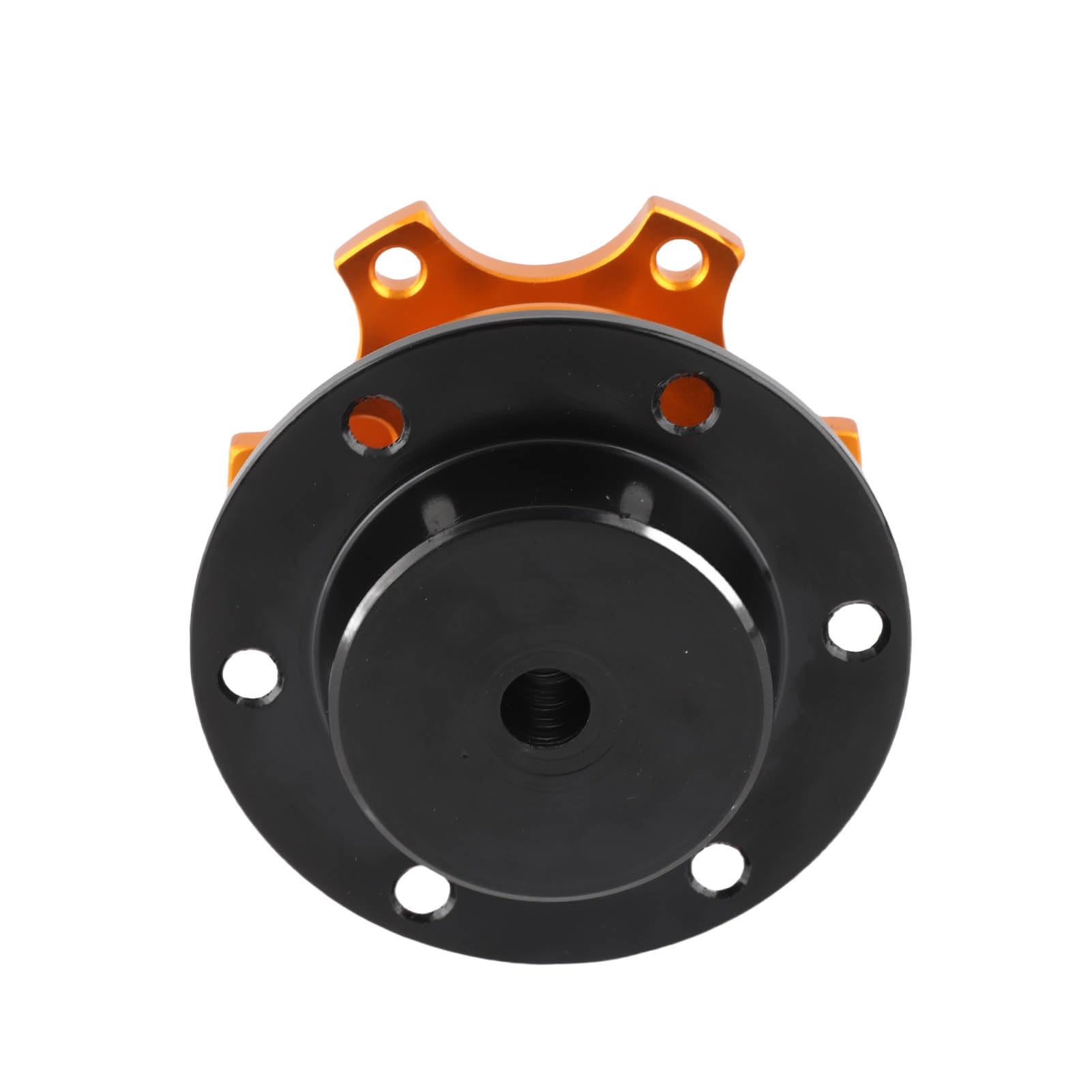 Adaptador de volante universal liberación rápida, ajuste ceñido, fabricado en aluminio y hierro resistente a la corrosión arañazos, compatible con mayoría volantes