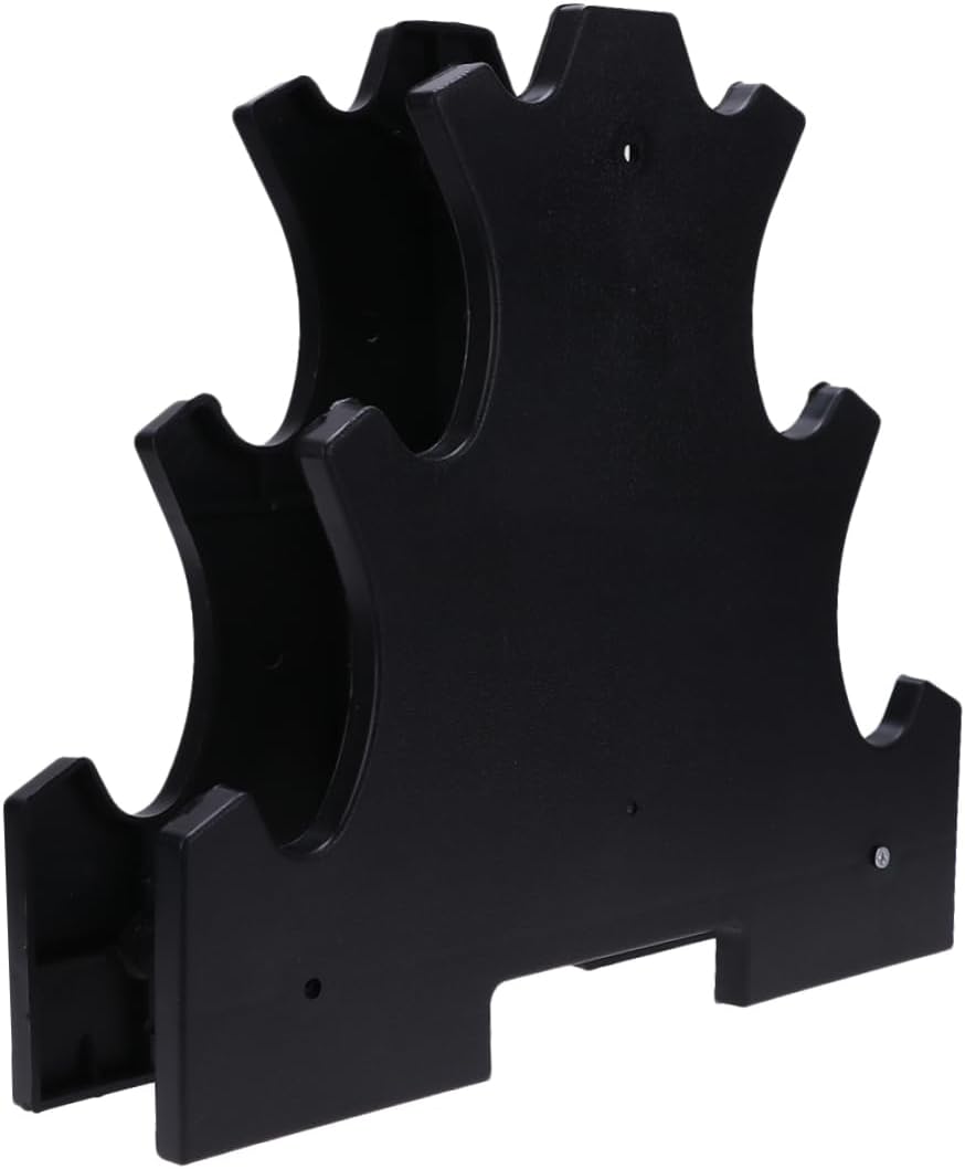VOSAREA Dumbbell Bracket Storage Stand Compact Dumbbell Display Rack for Home Gym Black Fitness Equipment Accessory Holds Dumbbells Space Saving Design for Strength Training