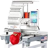 SpareSphere SS-1501 Commercial 15 Needles Embroidery Machine with Touch Screen, 14'x20' Embroidery Area, 1200SPM Max Speed, Wifi Available, Embroidering for 3D Caps, Flat, T-Shirts, Bags and more.