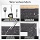 3D Tapetenbordüre - Zierleisten Selbstklebend Schwarz 10m x 8cm x 5mm - Flexible Tapetenbordüre, Wandverkleidung, Rahmenlinien, Bordüre zum Abziehen Aufkleben Einfassung, für Ecke, Linie Flur, Decke