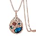 Hen night Austrian Crystal Rose Gold Wheat Shape Pendant Necklace.The Treasure In Cornfield