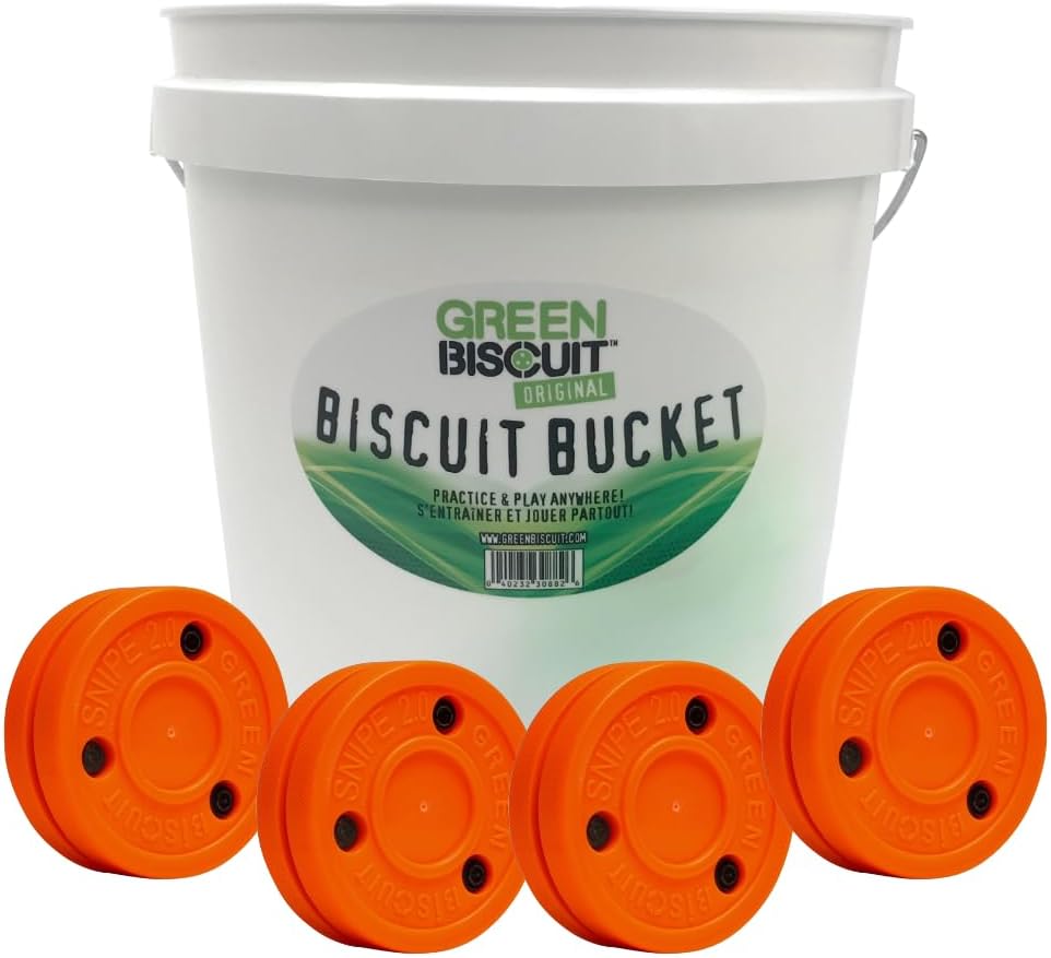 Green Biscuit Snipe 2.0 Orange Bucket 15 Pucks