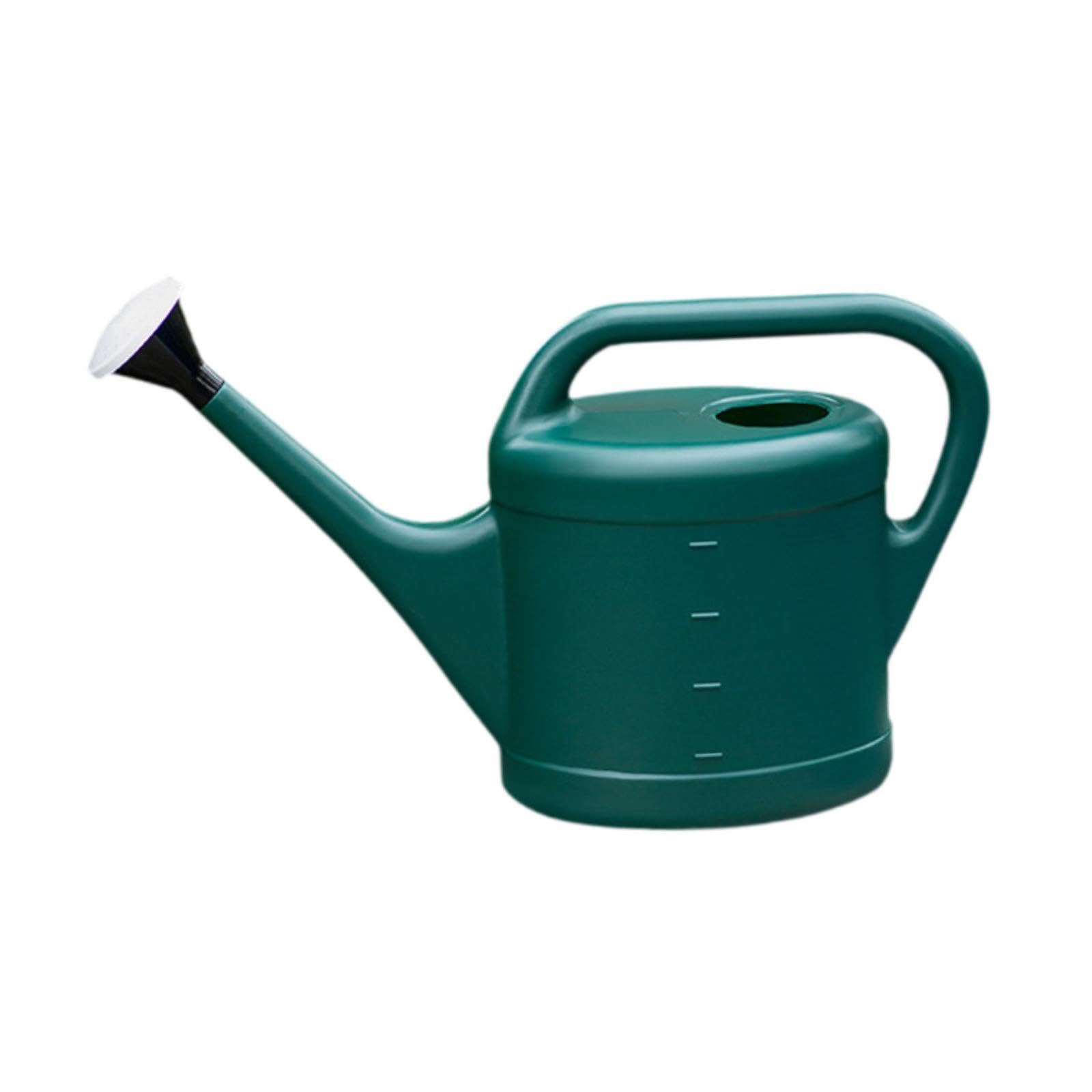 TWISAXC Watering Pot Gardening Tool Jar Long Spout Comfortable Handle Lightweight Sturdy Leakproof Indoor Outdoor Plants Vegetable Flowers Plant Watering Bottle Leakproof, Green, 5L