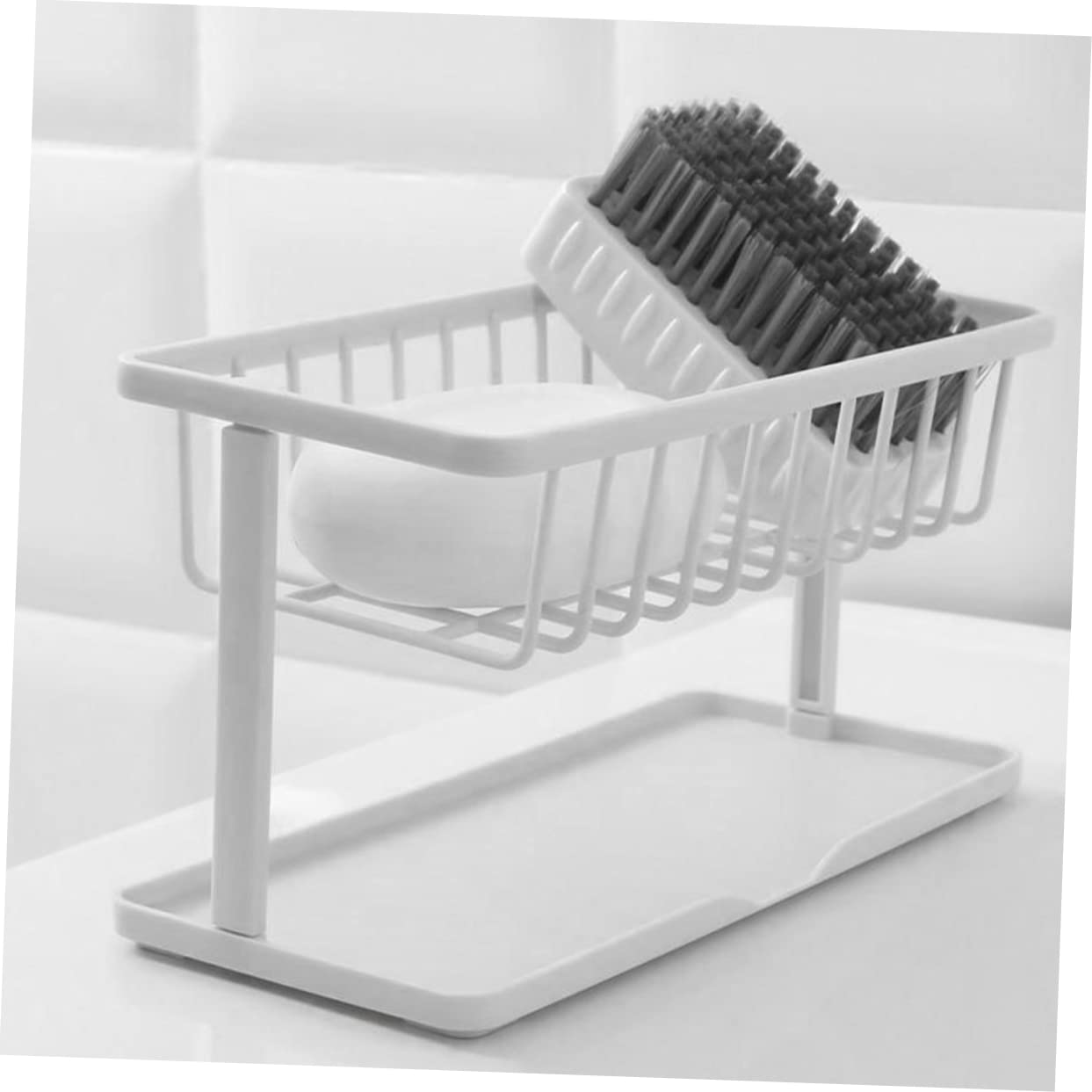 Porte-éponge Pour évier De Cuisine Avec Barre Porte-serviettes