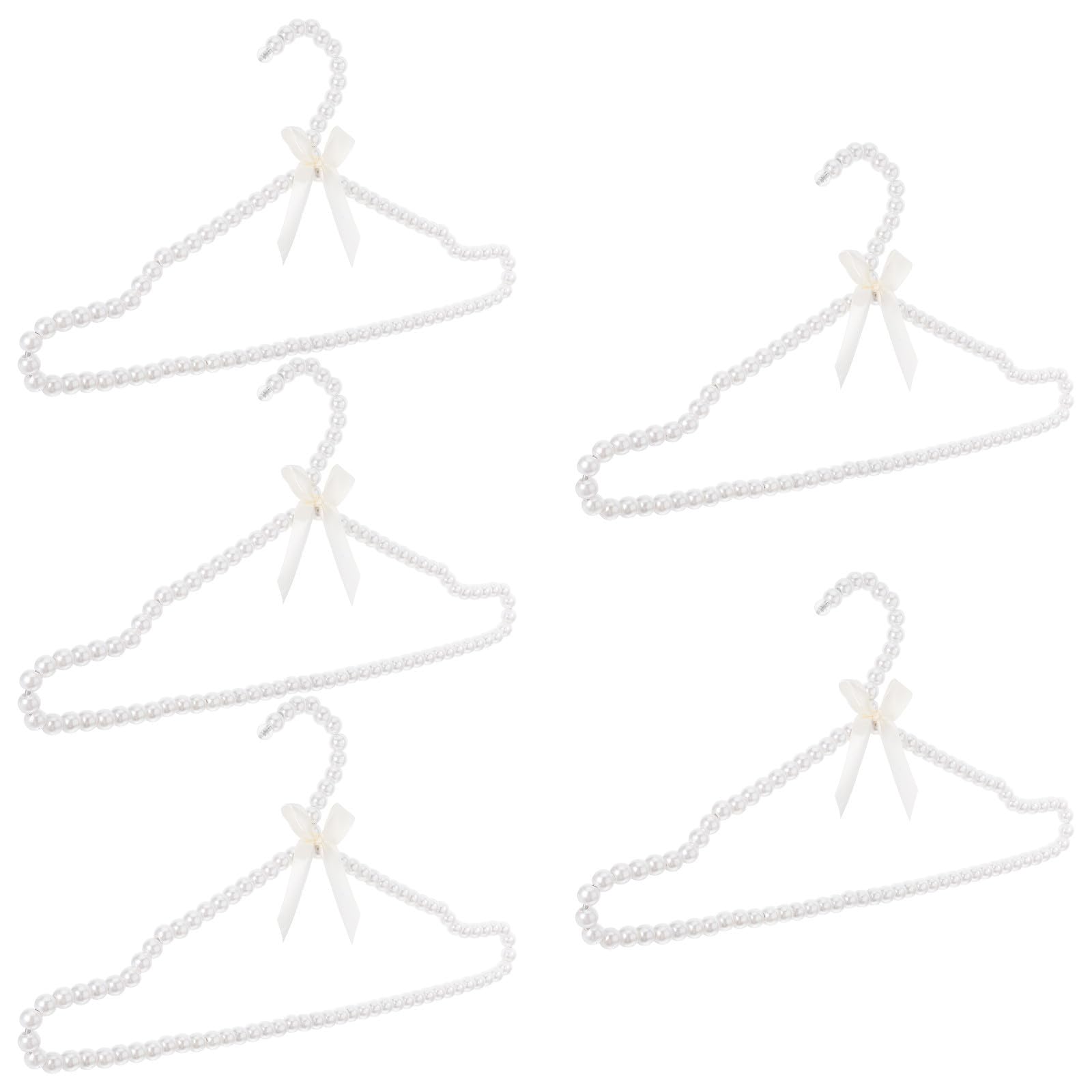 Cintres en perles de haute qualité lot de 5 pour une garde-robe chic