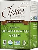 Choice Organic Teas Green Tea, 6 Boxes of 16 (96 Tea Bags), Decaffeinated Green