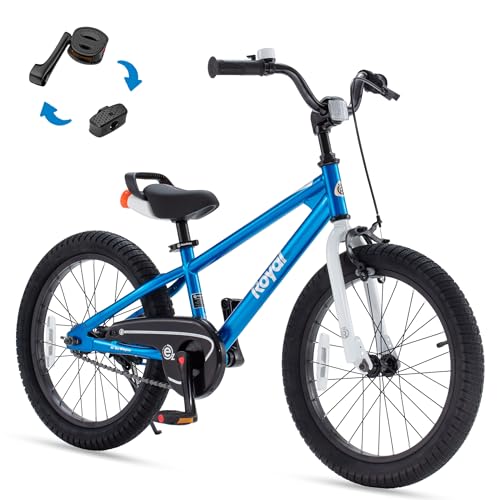 RoyalBaby EZ Kids Bike, 18 Inch Wheel Bicycle with...