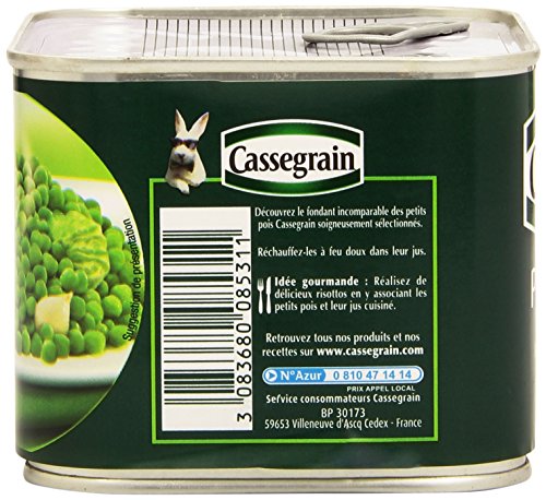 Petits Pois Tendres Et Fondants Cassegrain La Boîte De - vue 5