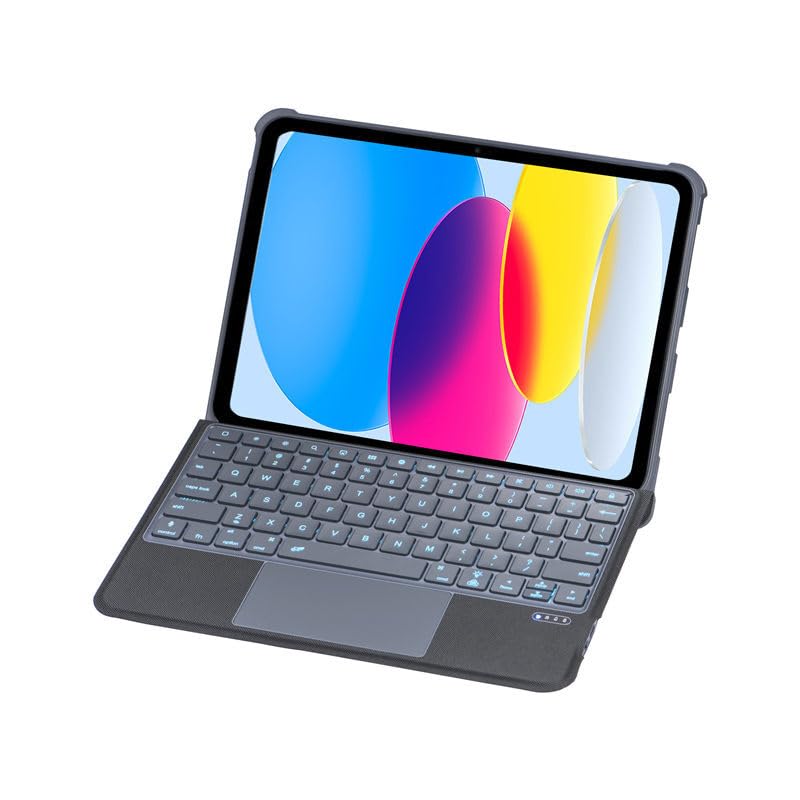 Étui iPad Air 4 2020 avec clavier rétroéclairé pour le bureau mobile