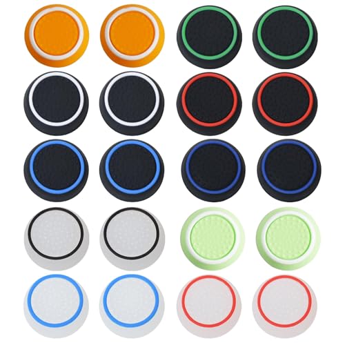 20 Stück Ps5 Controller Sticks,Ps5 Controller Zubehör,Joystick Sticks Kappen Caps,Thumbsticks Für Grips,Daumengriffkappen,Dualsense,Kompatibel Mit Silikon-Joystick,Für Xbox One Series
