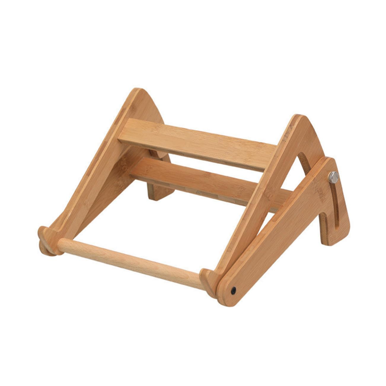 Supporto per Computer Portatile in Legno Ecologico Regolabile, Supporto Pieghevole per Laptop da 13-15,6 Pollici, Accessorio Multifunzionale per Ufficio e Studio