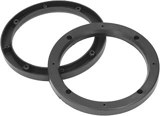 2 anéis espaçadores de alto-falante para carro, anéis adaptadores de alto-falante estéreo de áudio para carro, 17,78 cm de diâmetro externo de 14 cm de diâmetro externo de 14 cm de diâmetro de identificação