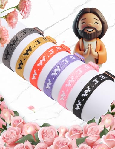 30PCS WWJD Bracelets-What Would Jesus Do-Upgraded Secure Metal Clasp-Christian Faith Bracelets for Men & Women-9.8 Inch Inspirational Jesus Bracelet3