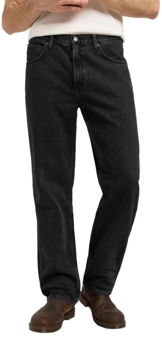 Lee Men's Noir Relaxed Jeans Haden